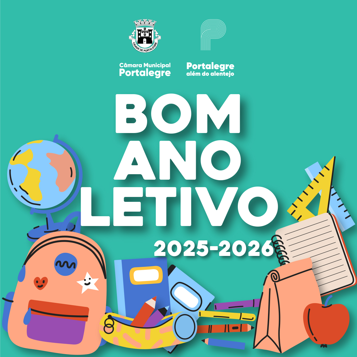 O Município de Portalegre deseja a todos os alunos um Bom Ano Letivo!